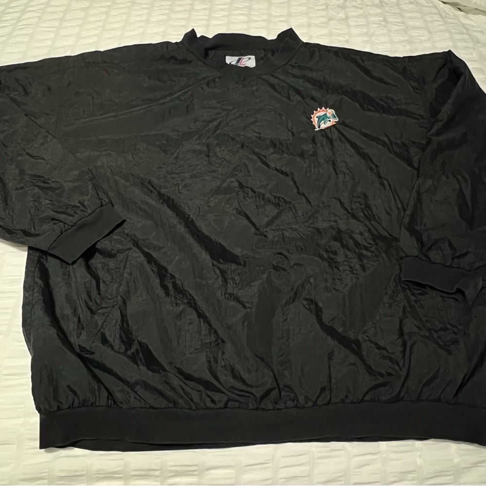 Vintage 90’s Miami Dolphins Castrol Logo Athletic Windbreaker Pullover Jacket